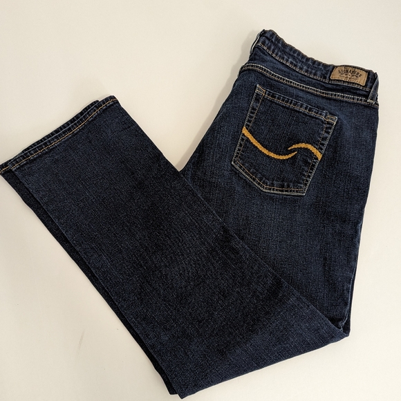 Levi's Strause and Co. Signature Modern Straight Denim Jeans Women's Size 16 S - Picture 1 of 9